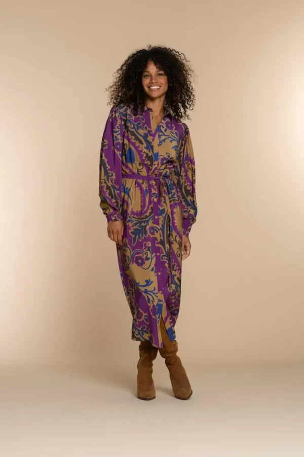Vrouwen Geisha Fashion Dress Navy
