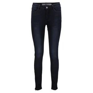 Vrouwen Geisha Fashion Geisha 7/8 Jog Jeans Zippers 21515-10 Blue/Black Denim