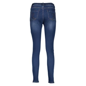 Vrouwen Geisha Fashion Geisha 7/8 Jog Jeans Zippers 21515-10 Mid Blue Denim