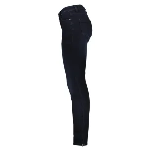 Vrouwen Geisha Fashion Geisha 7/8 Jog Jeans Zippers 21515-10 Blue/Black Denim