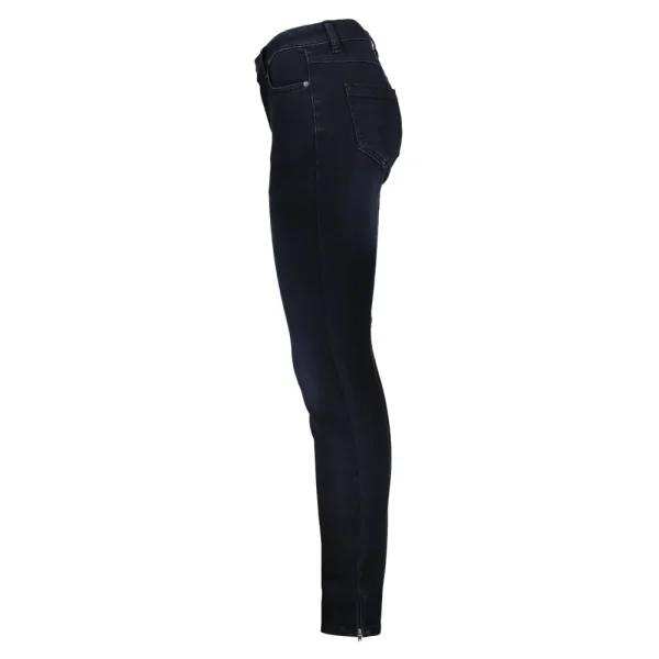 Vrouwen Geisha Fashion Geisha 7/8 Jog Jeans Zippers 21515-10 Blue/Black Denim