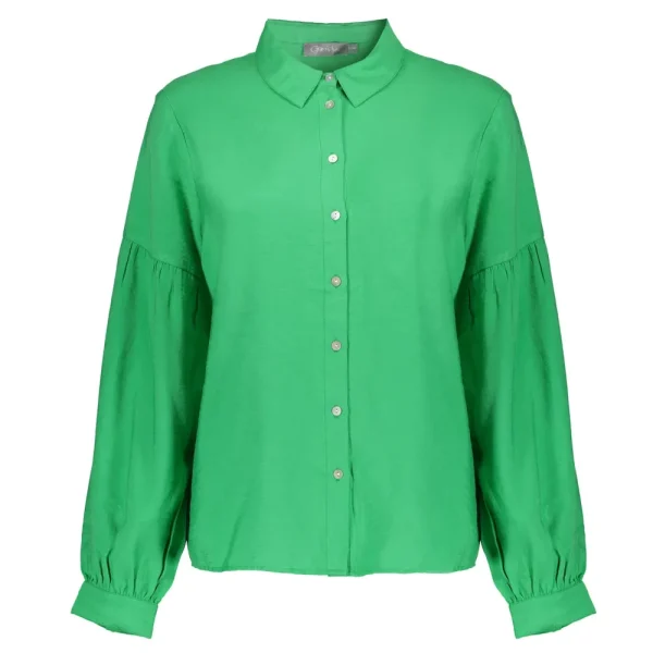 Vrouwen Geisha Fashion Geisha Blouse Raglan/Balloon Sleeves 23550-81 Groen