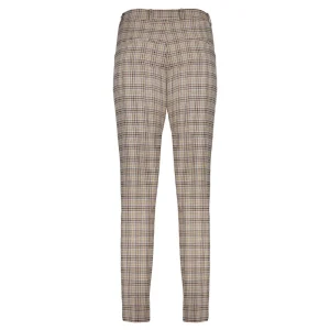 Vrouwen Geisha Fashion Geisha Checkered Slim Fit Pantalon 21890-99 Sand