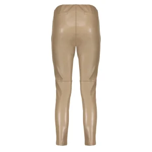 Vrouwen Geisha Fashion Geisha Chique Pu Broek 01849-19 Dark Sand