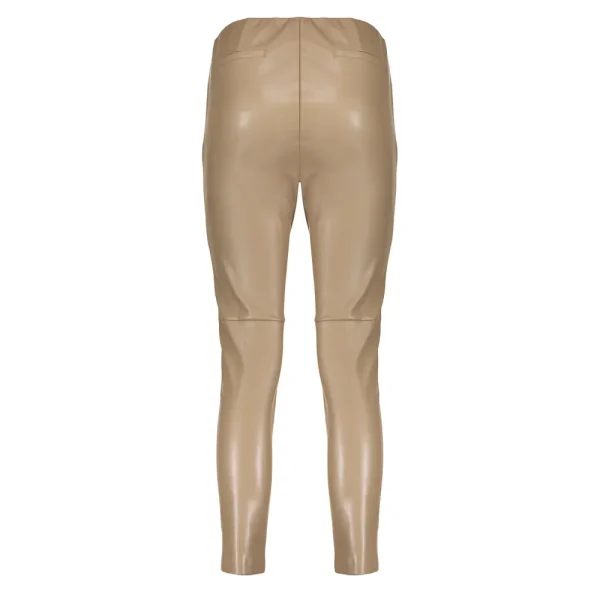 Vrouwen Geisha Fashion Geisha Chique Pu Broek 01849-19 Dark Sand