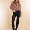 Vrouwen Geisha Fashion Geisha Coated Jog Slim Fit Jeans 21502-10 Zwart