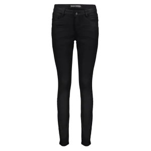 Vrouwen Geisha Fashion Geisha Coated Jog Slim Fit Jeans 21502-10 Zwart