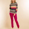 Vrouwen Geisha Fashion Geisha Comfy Jog Denim Jeans 21534-10 Fuchsia