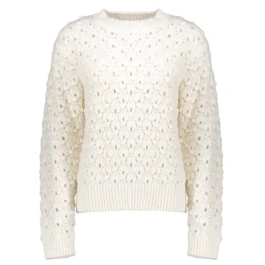 Vrouwen Geisha Fashion Geisha Dames Ajour Gebreide Trui 34503-10 Off-White
