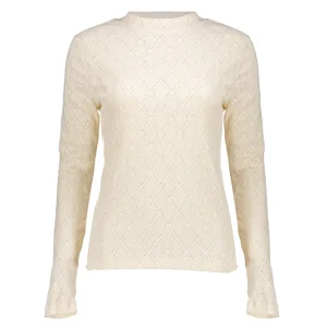 Vrouwen Geisha Fashion Geisha Dames Ajour Gebreide Top 32532-45 Off-White