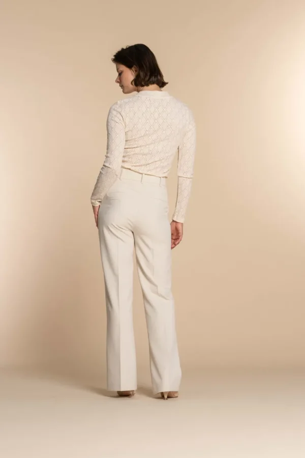 Vrouwen Geisha Fashion Geisha Dames Ajour Gebreide Top 32532-45 Off-White