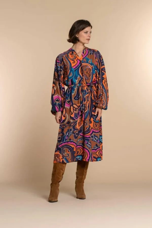 Vrouwen Geisha Fashion Geisha Dames A-Lijn Jurk 37605-20 Oranje