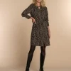 Vrouwen Geisha Fashion Geisha Dames A-Lijn Jurk Met Print 37570-26 Zwart