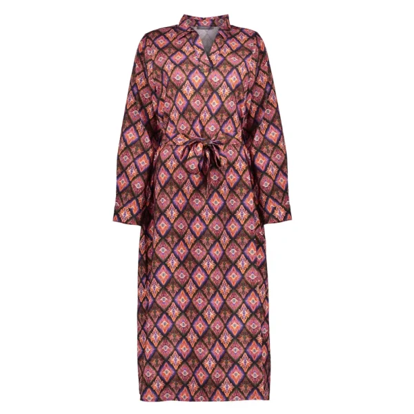 Vrouwen Geisha Fashion Geisha Dames A-Lijn Jurk Met Print 37601-20 Zwart