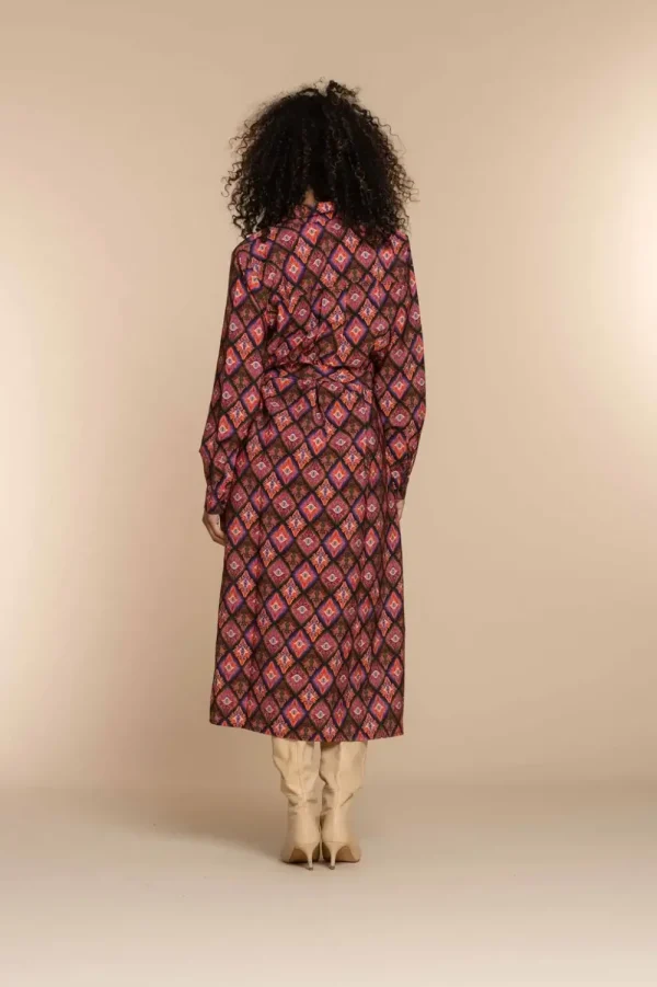 Vrouwen Geisha Fashion Geisha Dames A-Lijn Jurk Met Print 37601-20 Zwart