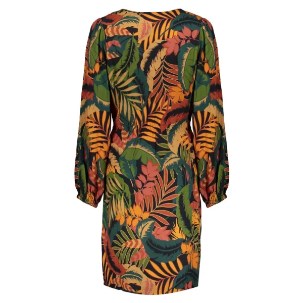 Vrouwen Geisha Fashion Geisha Dames A-Lijn Jurk Met Bloemen Print 37626-20 Zwart
