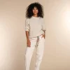 Vrouwen Geisha Fashion Geisha Dames Baggy Corduroy Broek 31534-10 Off-White