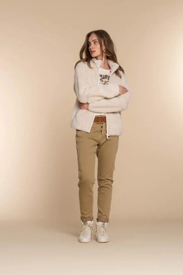 Vrouwen Geisha Fashion Geisha Dames Baggy Jeans 31537-10 Dark Sand