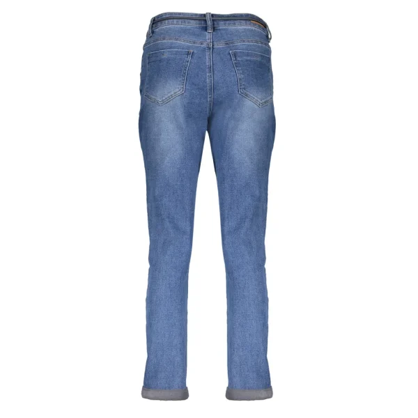 Vrouwen Geisha Fashion Geisha Dames Baggy Jeans Met Ceintuur 31513-10 Stonewash Denim
