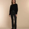 Vrouwen Geisha Fashion Geisha Dames Basic Uni Trui Met Pofmouwen 32570-24 Zwart