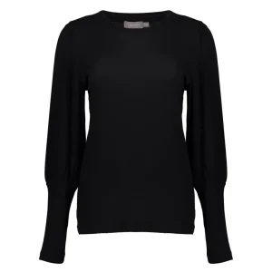 Vrouwen Geisha Fashion Geisha Dames Basic Uni Trui Met Pofmouwen 32570-24 Zwart