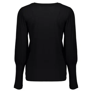 Vrouwen Geisha Fashion Geisha Dames Basic Uni Trui Met Pofmouwen 32570-24 Zwart