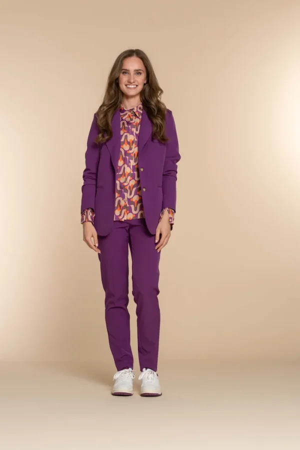 Vrouwen Geisha Fashion Geisha Dames Blazer 35546-32 Paars