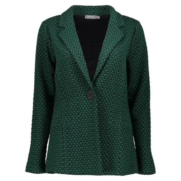 Vrouwen Geisha Fashion Geisha Dames Blazer Met Print 35570-20 Groen