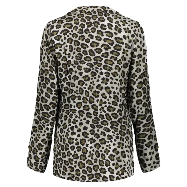 Vrouwen Geisha Fashion Geisha Dames Blazer Met Panterprint 85585-20 Army