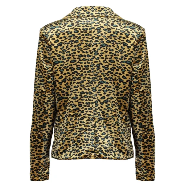 Vrouwen Geisha Fashion Geisha Dames Blazer Met Panterprint 85820-21 Gold