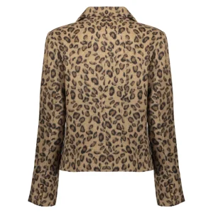 Vrouwen Geisha Fashion Geisha Dames Blazer Met Panter Print 35517-10 Beige