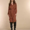 Vrouwen Geisha Fashion Geisha Dames Blouse Jurk Met Print 37606-20 Oranje