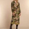 Vrouwen Geisha Fashion Geisha Dames Blouse Jurk Met Bloemen Print 37602-20 Zwart