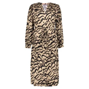 Vrouwen Geisha Fashion Geisha Dames Blouse Jurk Met Print 37623-20 Sand