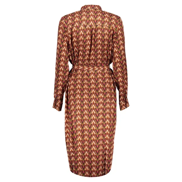 Vrouwen Geisha Fashion Geisha Dames Blouse Jurk Met Print 37606-20 Oranje