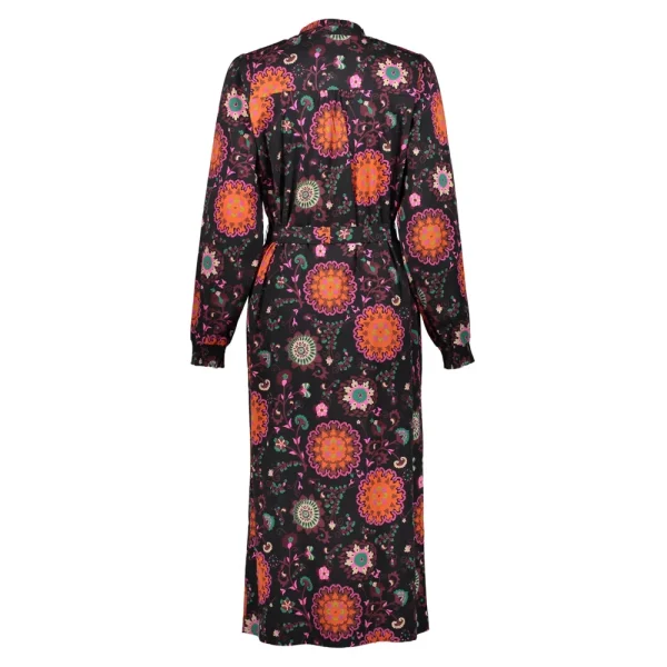 Vrouwen Geisha Fashion Geisha Dames Blouse Jurk Met Print 37635-20 Zwart