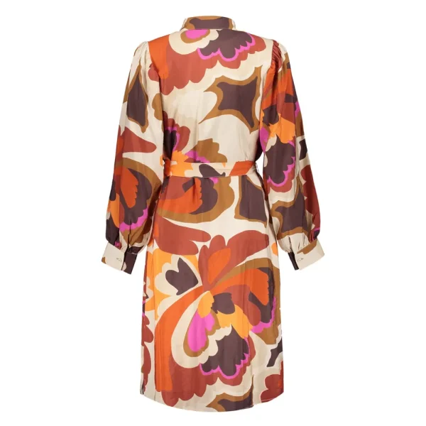 Vrouwen Geisha Fashion Geisha Dames Blouse Jurk Met Vintage Print 37640-20 Off-White