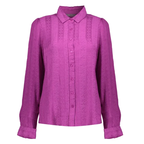 Vrouwen Geisha Fashion Geisha Dames Blouse Met Dessin 33880-85 Fuchsia