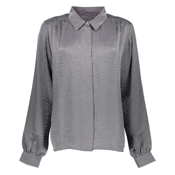 Vrouwen Geisha Fashion Geisha Dames Blouse Met Glans 33650-20 Anthracite