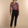 Vrouwen Geisha Fashion Geisha Dames Blouse Met Print 32644-20 Roze