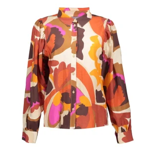 Vrouwen Geisha Fashion Geisha Dames Blouse Met Print 33688-20 Off-White