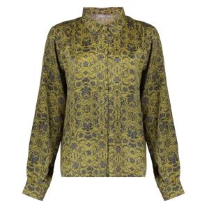 Vrouwen Geisha Fashion Geisha Dames Blouse Met Print 33646-20 Cactus