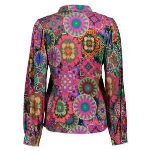 Vrouwen Geisha Fashion Geisha Dames Blouse Met Print 32644-20 Roze