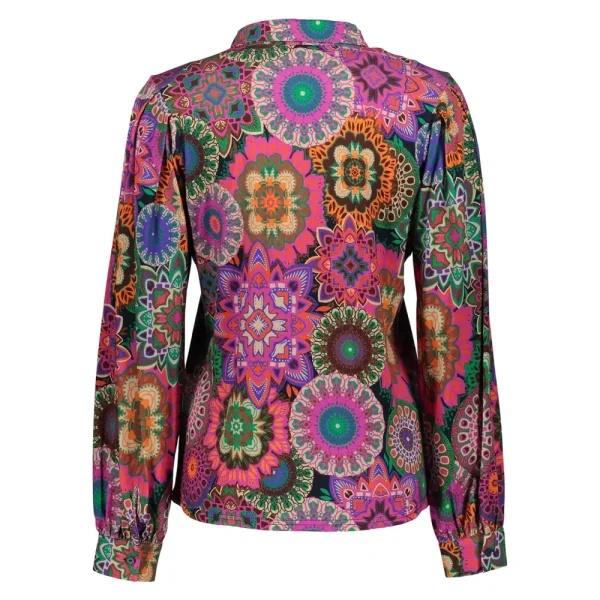 Vrouwen Geisha Fashion Geisha Dames Blouse Met Print 32644-20 Roze