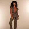 Vrouwen Geisha Fashion Geisha Dames Broek Met Paisley Print 31952-20 Zwart
