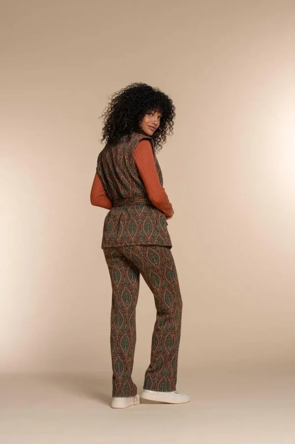 Vrouwen Geisha Fashion Geisha Dames Broek Met Paisley Print 31952-20 Zwart