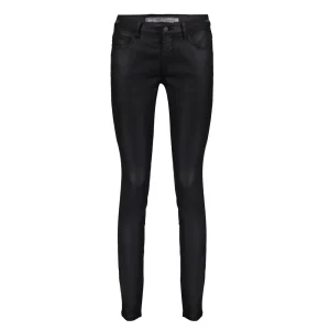Vrouwen Geisha Fashion Geisha Dames Coated Skinny Jeans 81803-10 Zwart