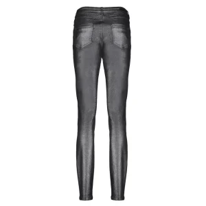 Vrouwen Geisha Fashion Geisha Dames Coated Skinny Jeans 31805-10 Silver