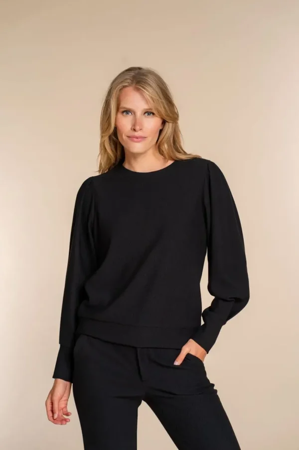 Vrouwen Geisha Fashion Geisha Dames Comfy Top 32550-21 Zwart