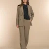 Vrouwen Geisha Fashion Geisha Dames Corduroy Broek 31532-10 Taupe